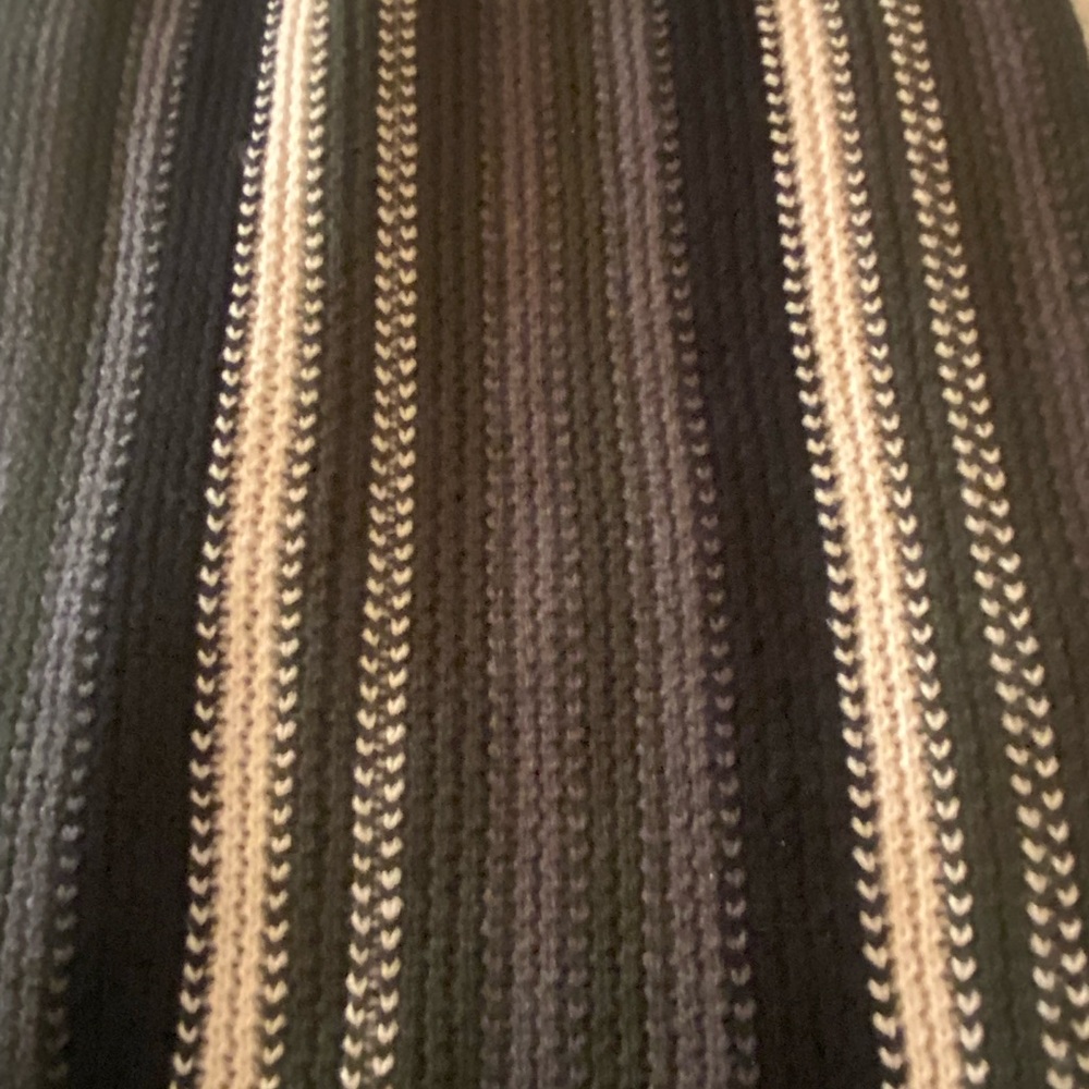 Pierre Cardin Black and Cream Knit Fabric